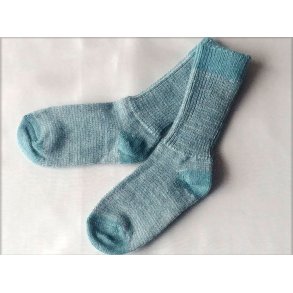 Alpaca babysokker Mintgr�n stribede 