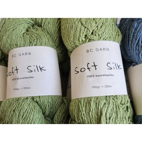 Soft silk fra BC garn 100 gr gl. gr�n